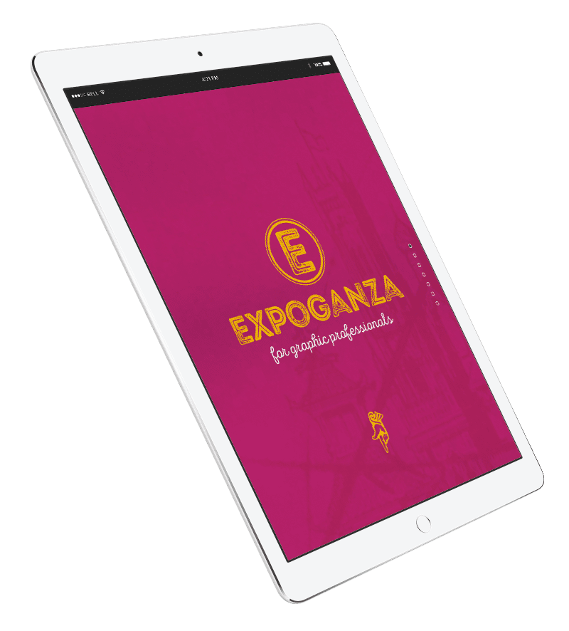 expoganza for graphi professional image on a tablet
